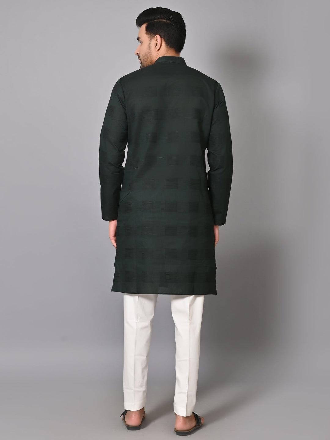 Striped Green Kurta Set