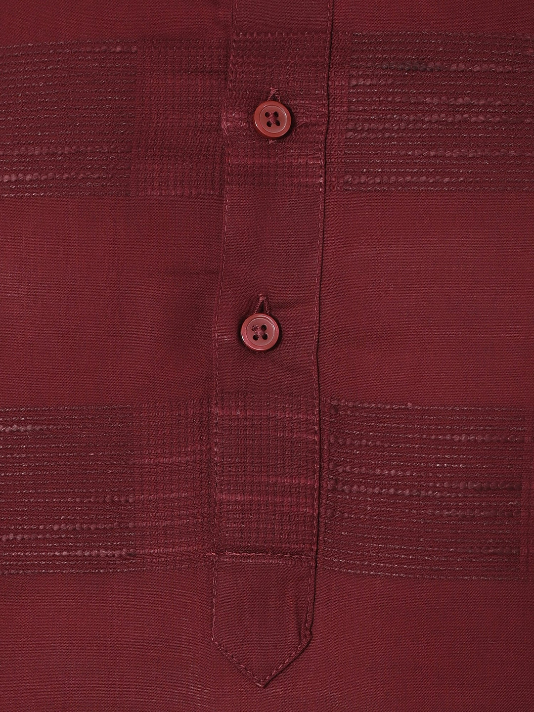 Striped Maroon Kurta Set