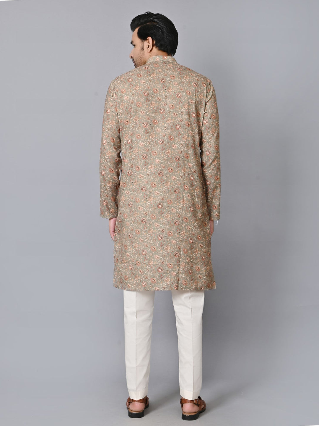 Ethnic Motifs Green Kurta Set