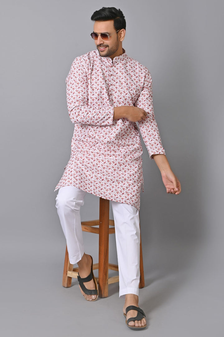 Chikan Pink Kurta Set