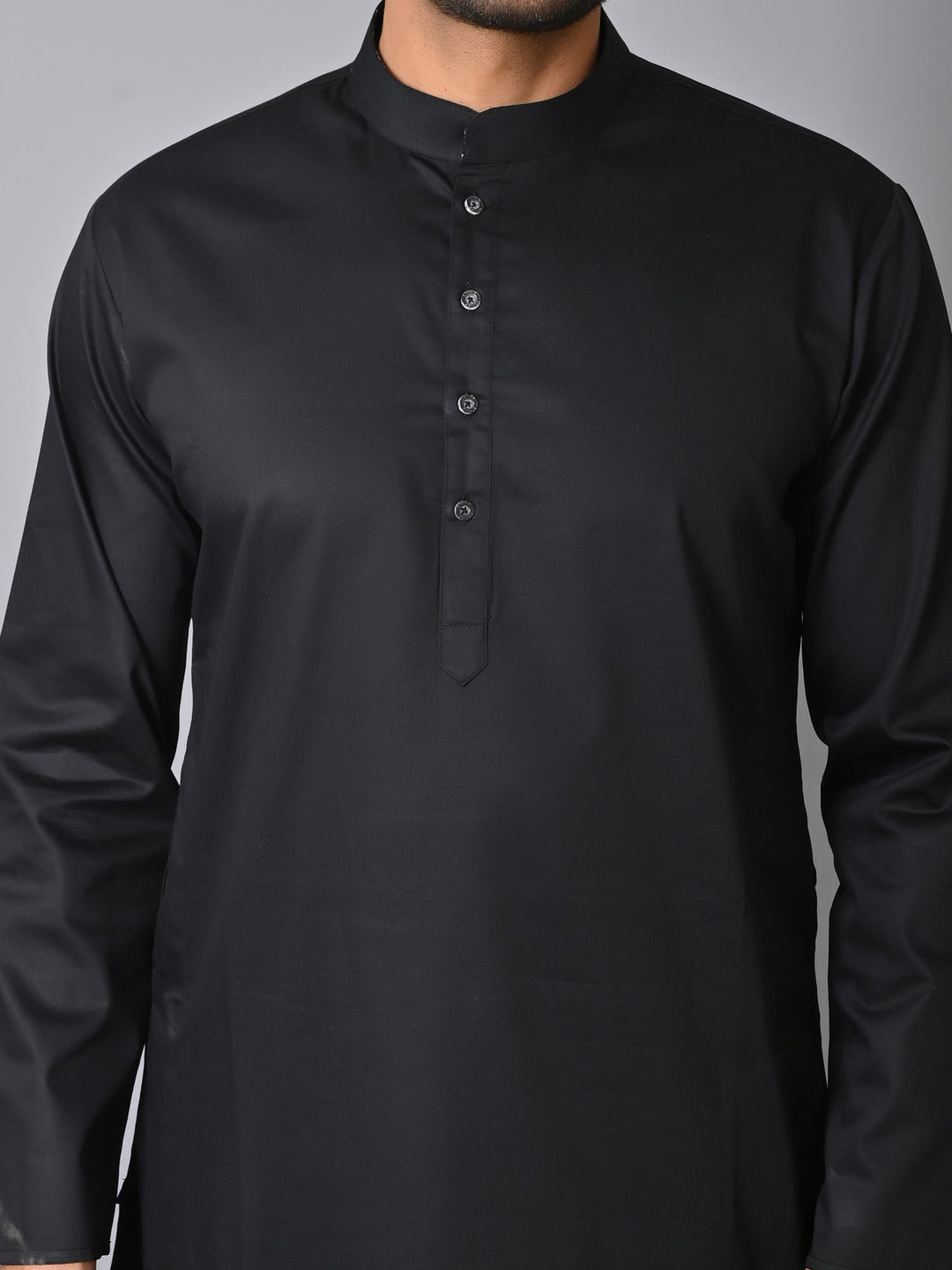 Solid Black Kurta Set