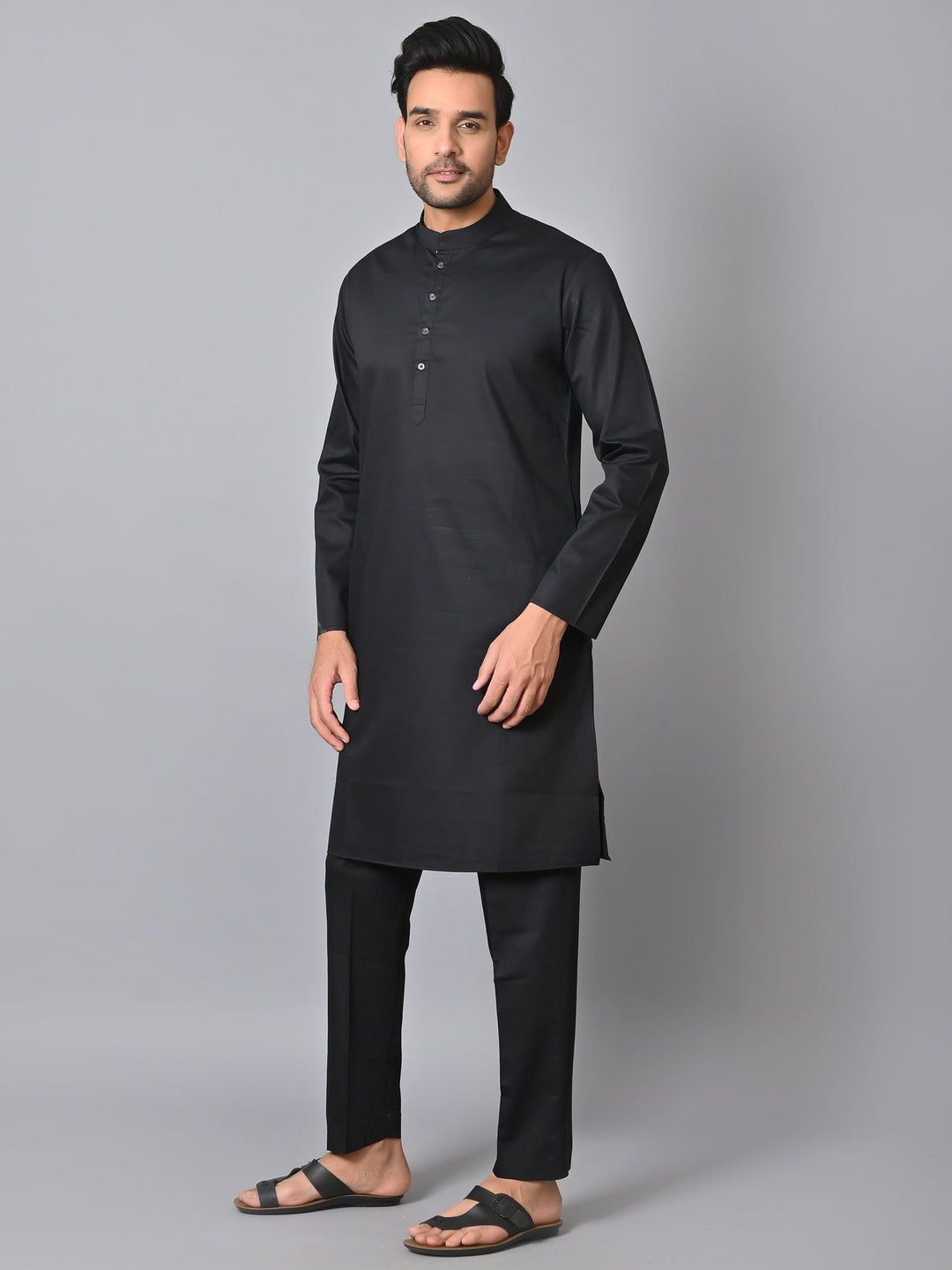 Solid Black Kurta Set