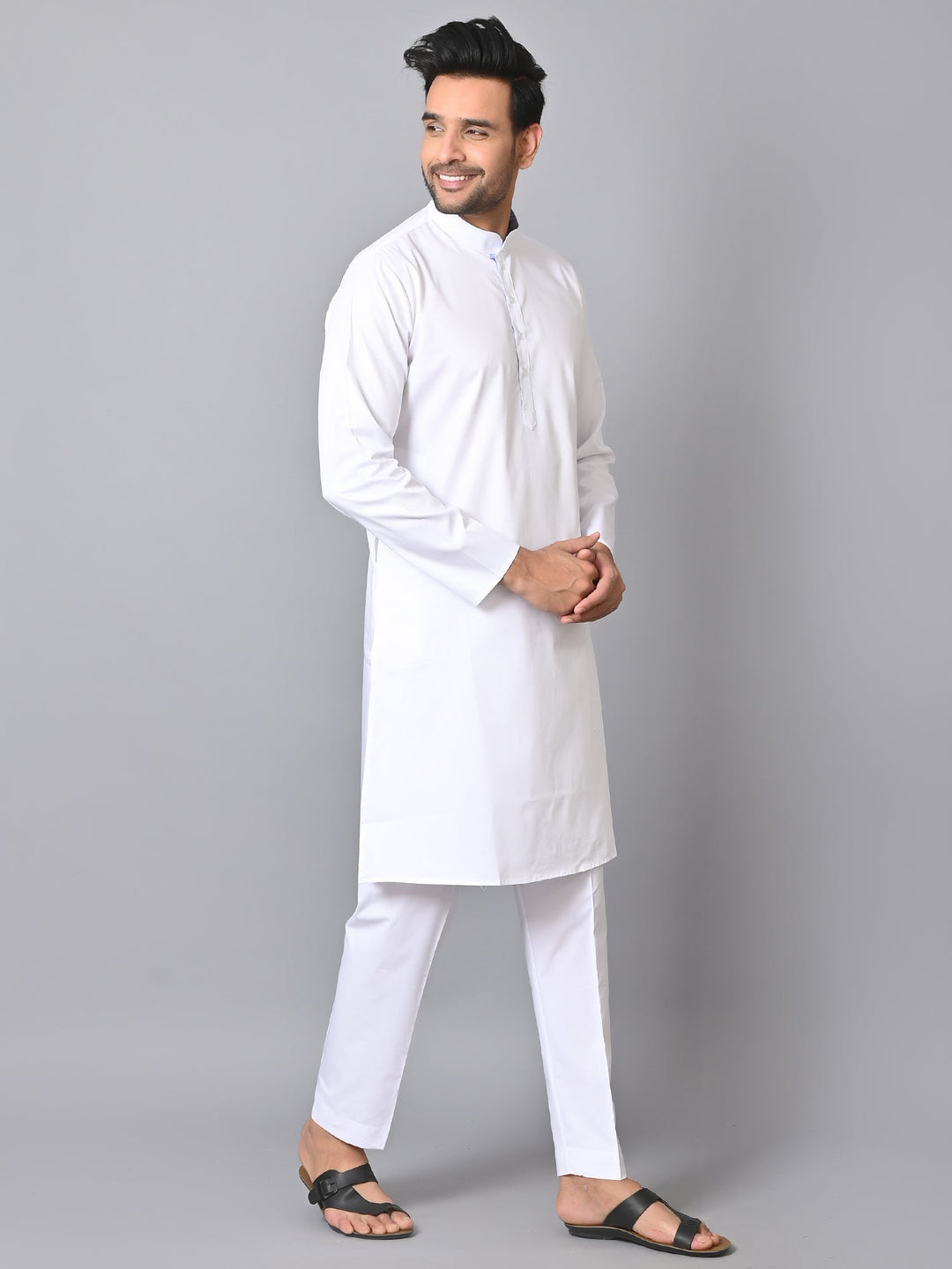 Solid White Kurta Set