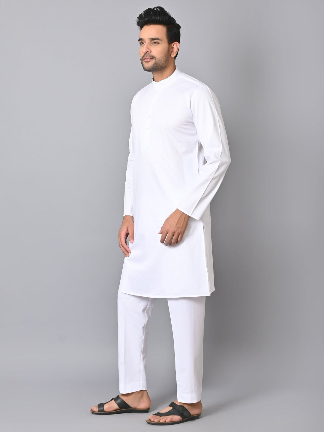 Solid White Kurta Set