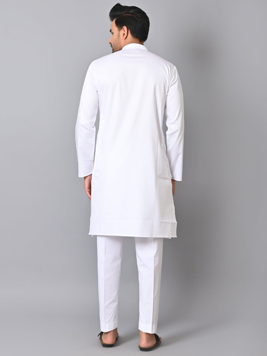 Solid White Kurta Set