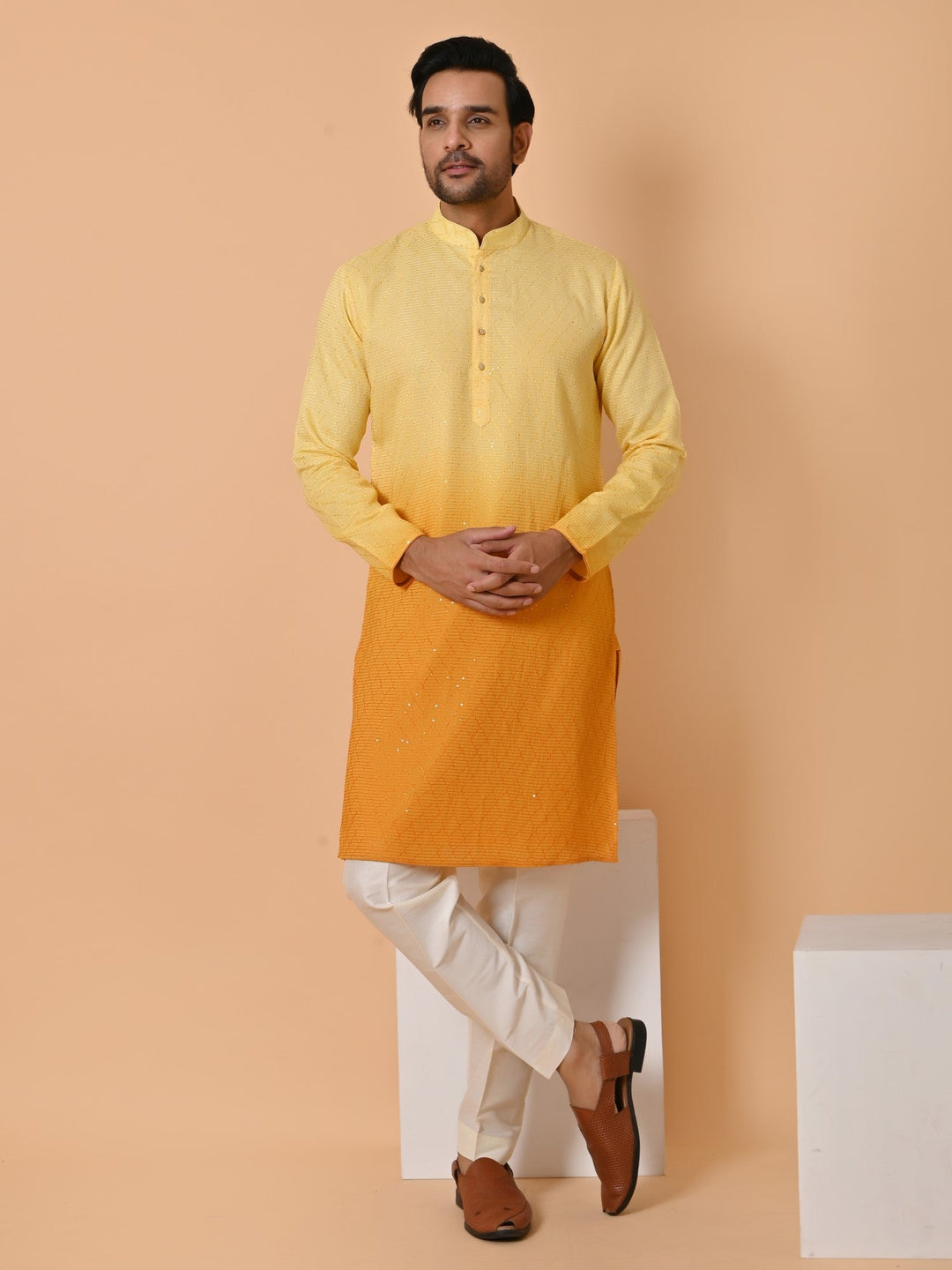 Sequence Yellow Kurta Set