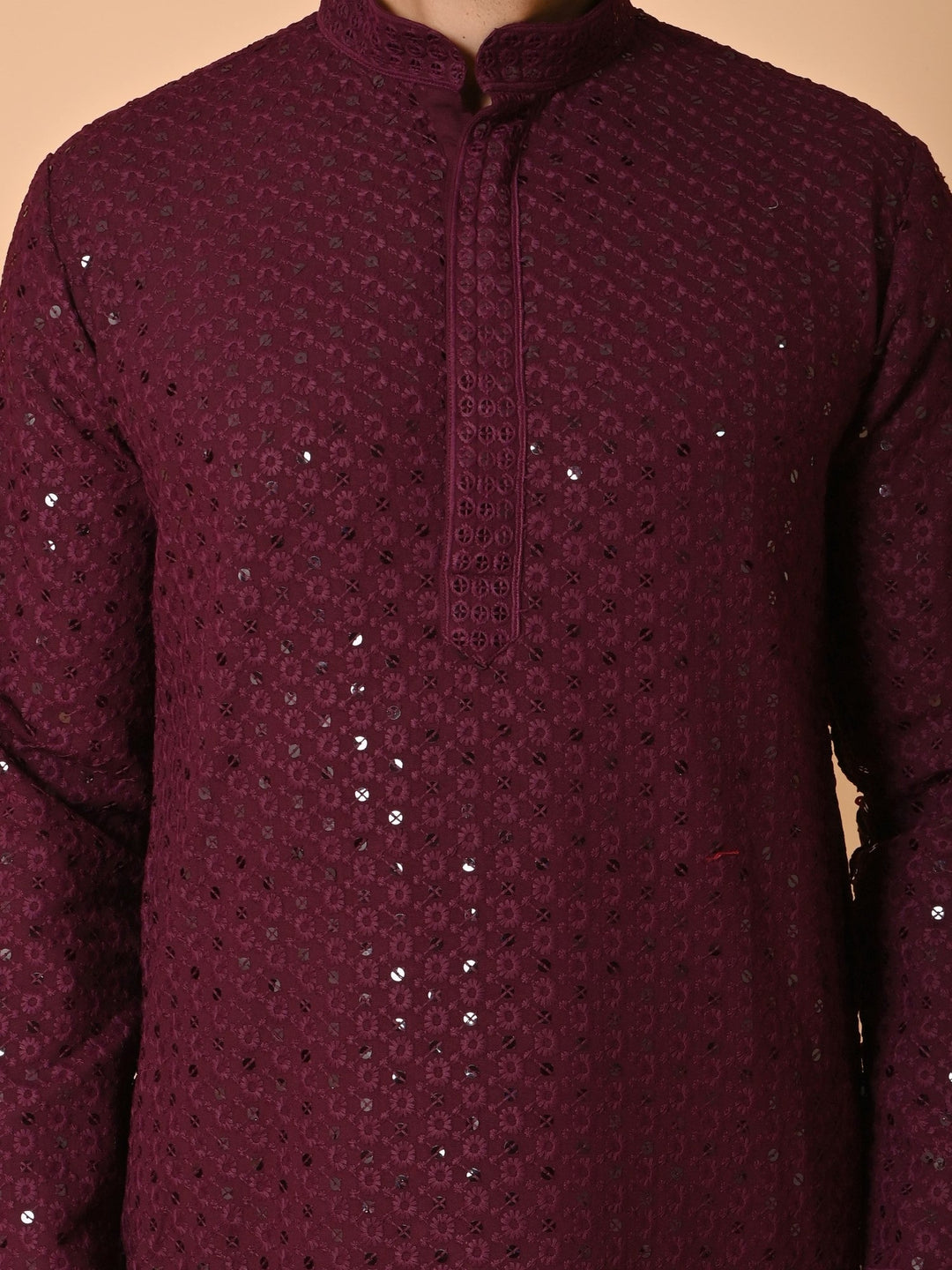 Sequence Wine Kurta Set