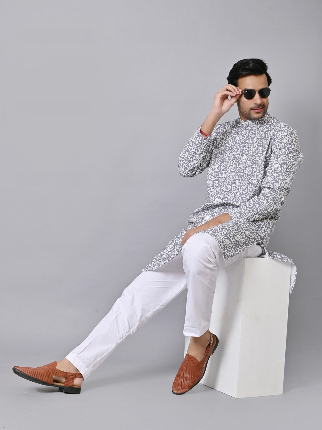 Sequence Grey Kurta Set