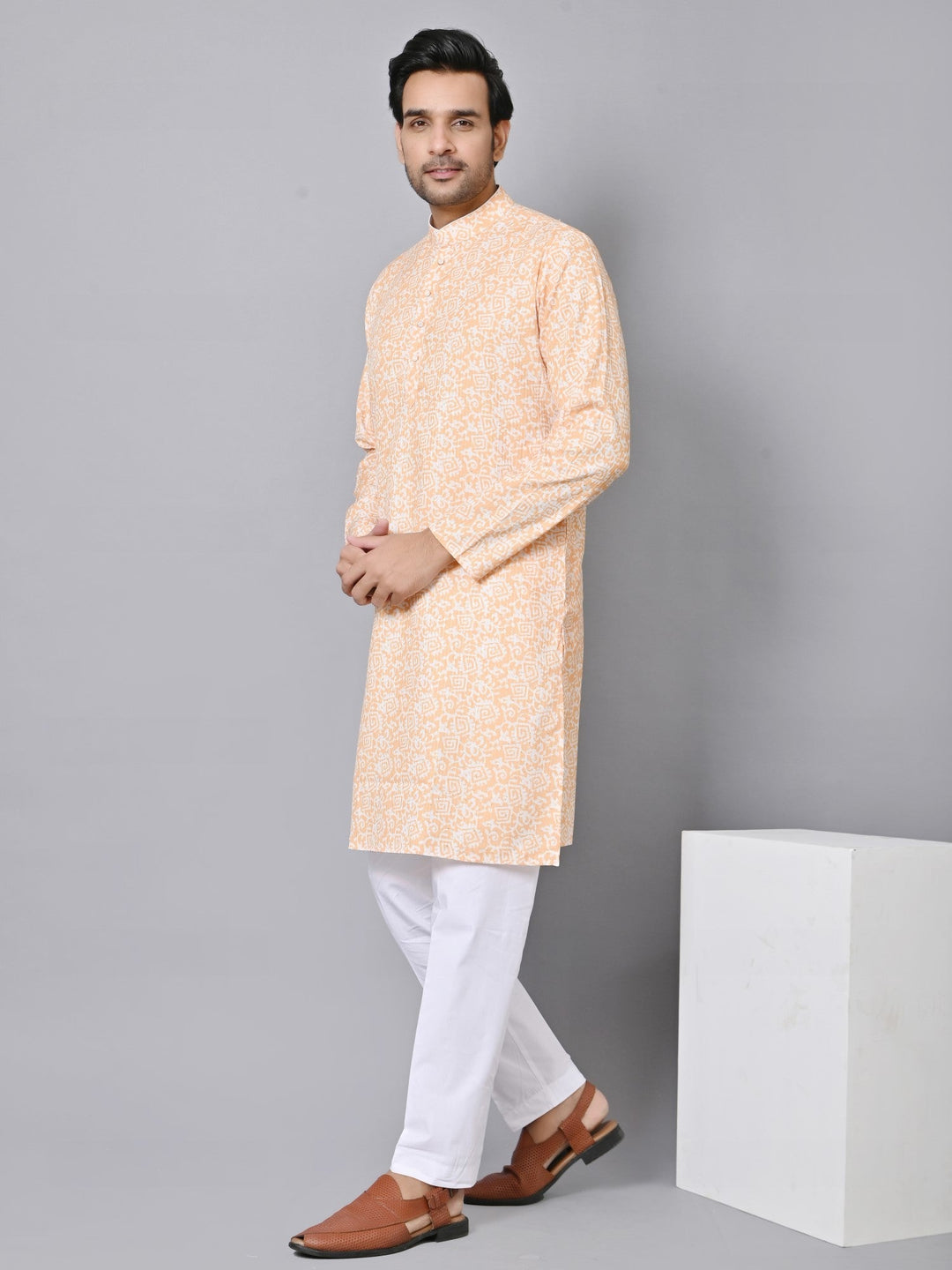 Sequence Mustard Kurta Set