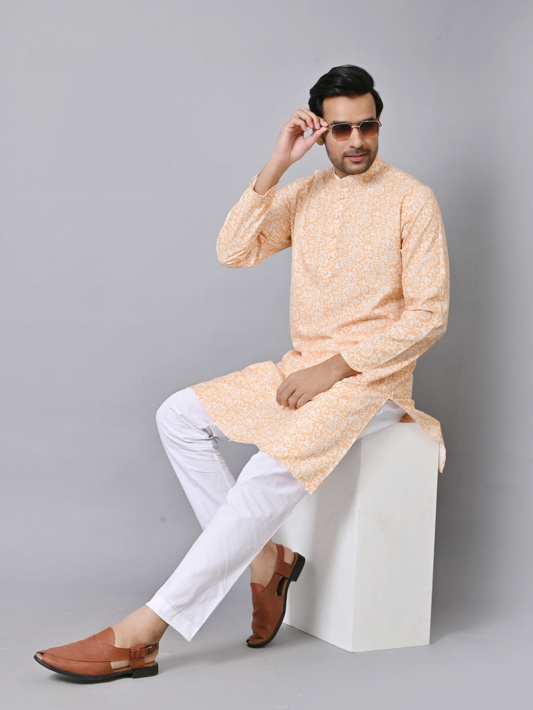 Sequence Mustard Kurta Set