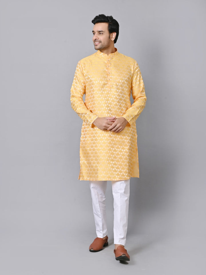 Floral Yellow Kurta Set