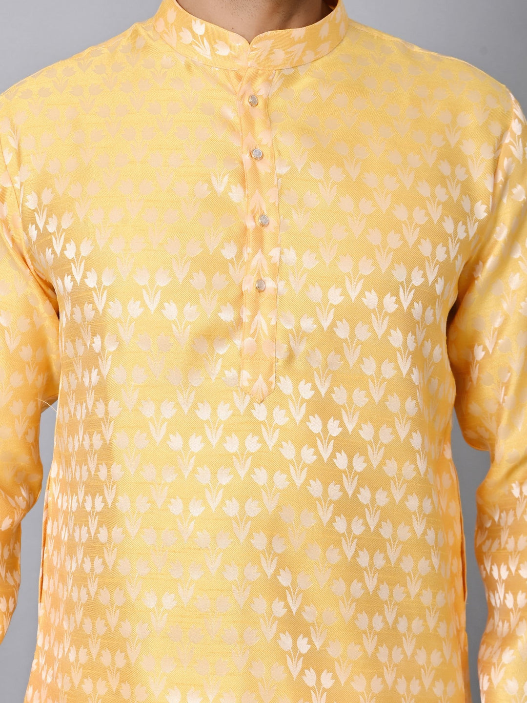 Floral Yellow Kurta Set