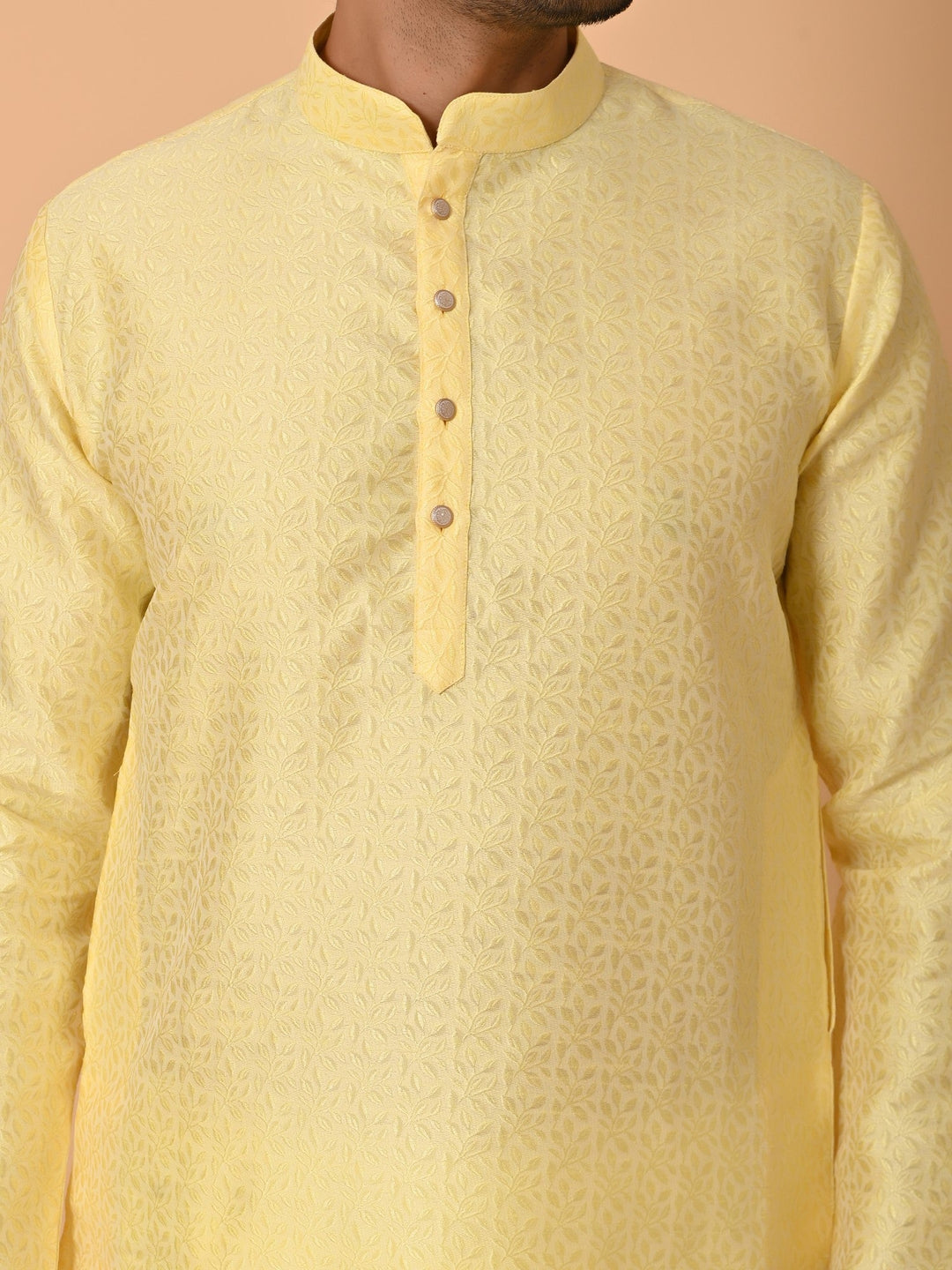 Leafs Yellow Kurta Set