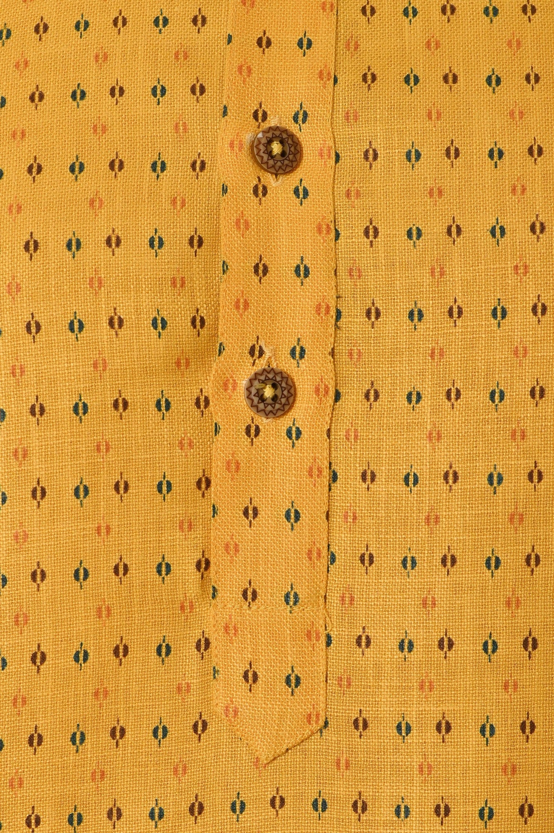 Abstract Mustard Kurta Set