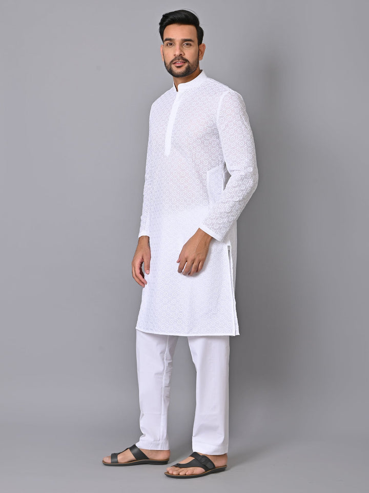 Ethnic Motifs White Kurta Set