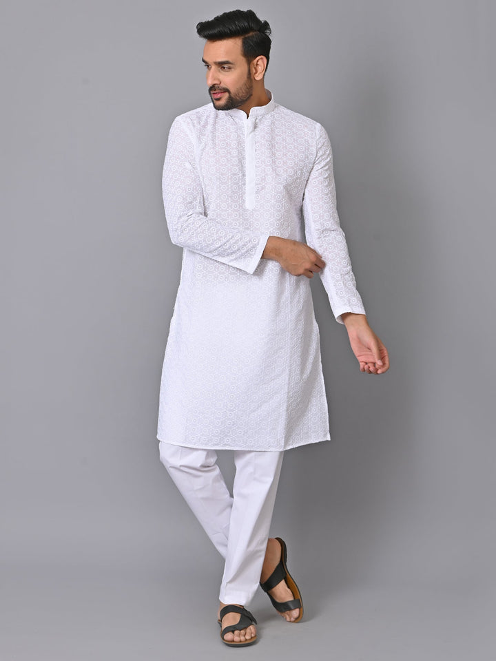 Ethnic Motifs White Kurta Set