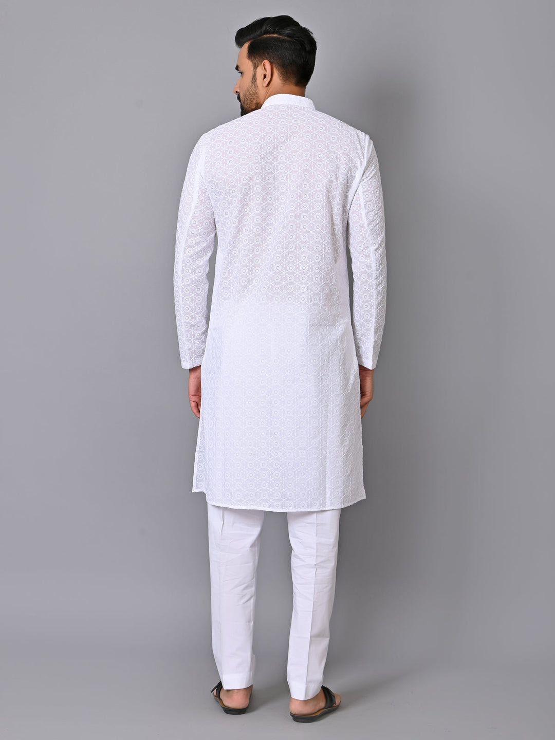 Ethnic Motifs White Kurta Set