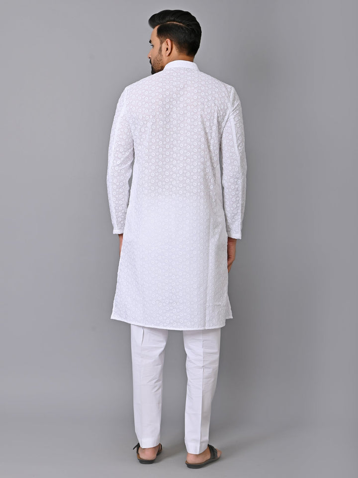 Ethnic Motifs White Kurta Set