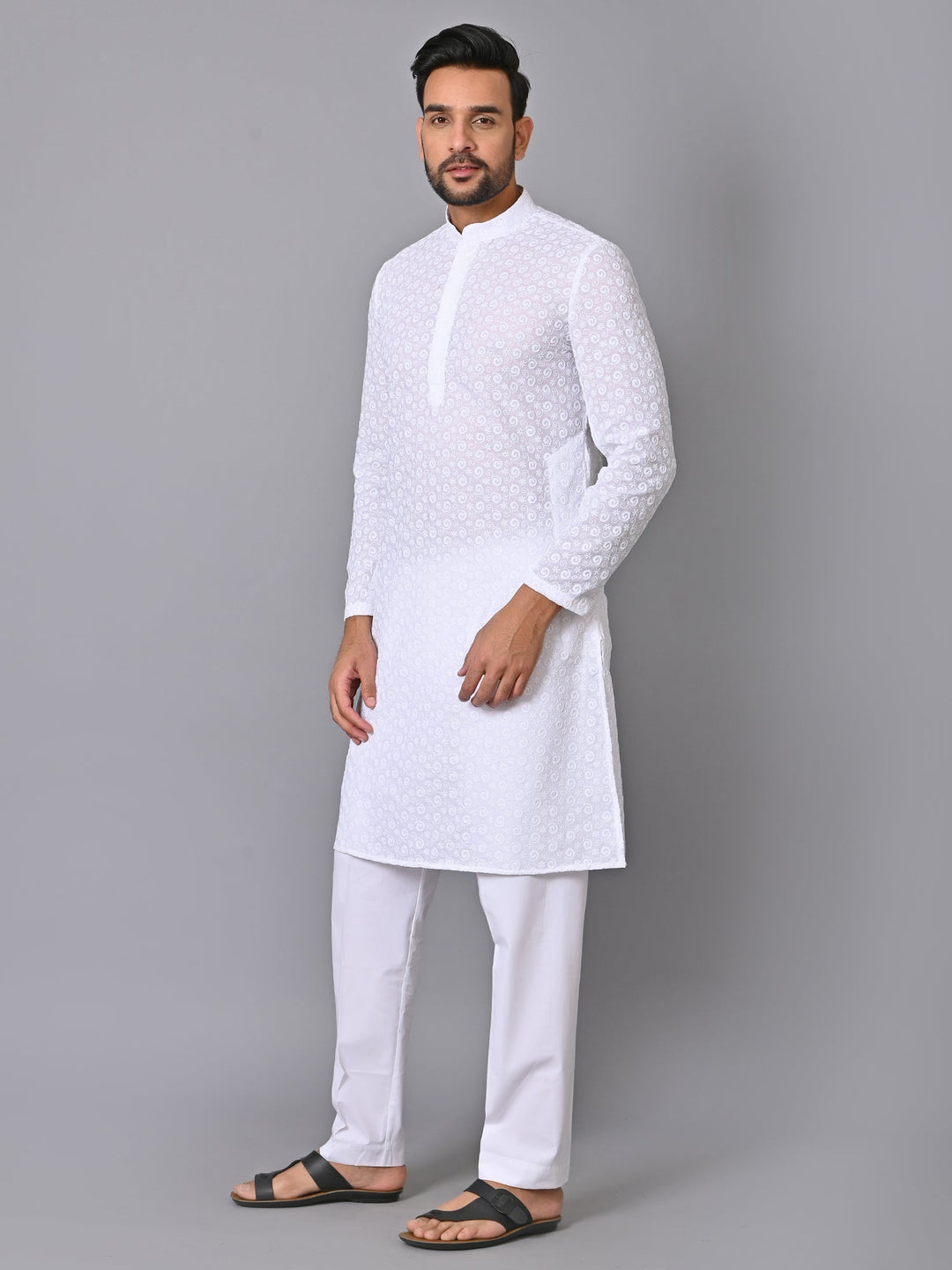 Ethnic Motifs White Kurta Set