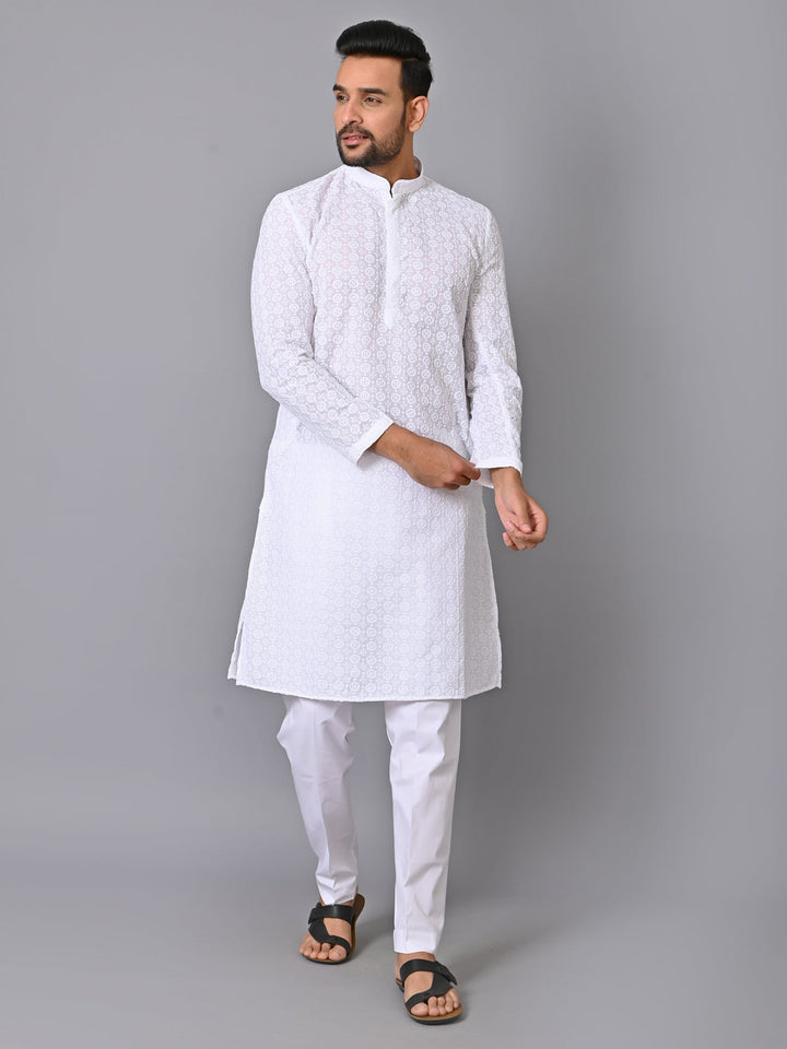 Ethnic Motifs White Kurta Set