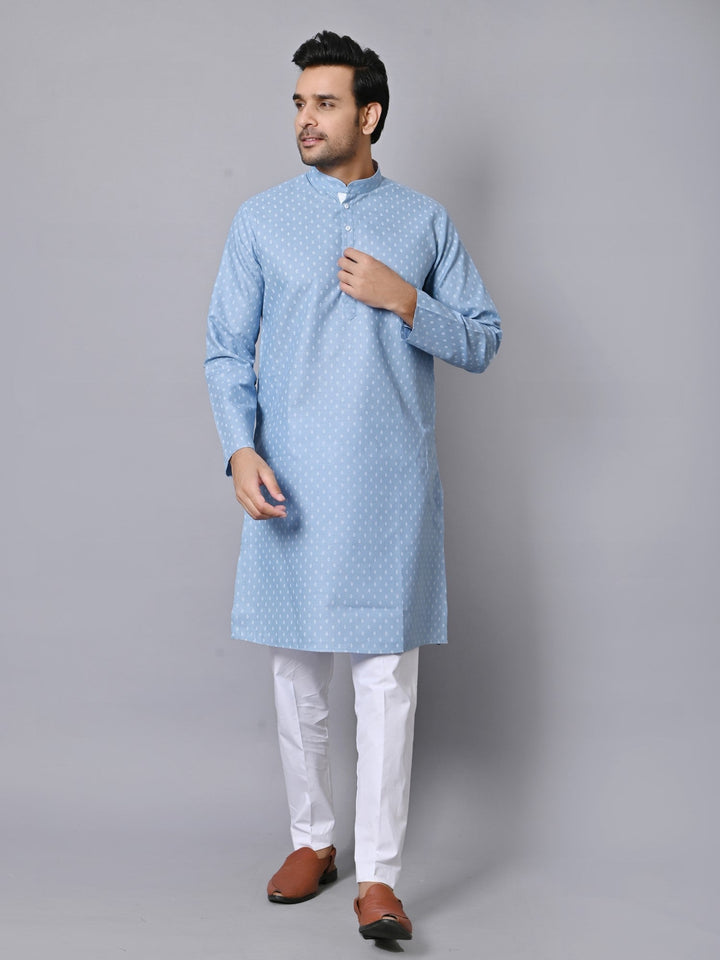 Ethnic Motifs Blue Kurta Set