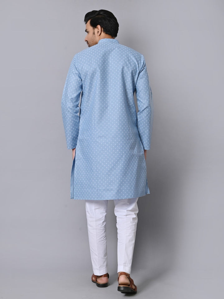 Ethnic Motifs Blue Kurta Set