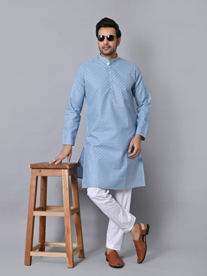 Ethnic Motifs Blue Kurta Set