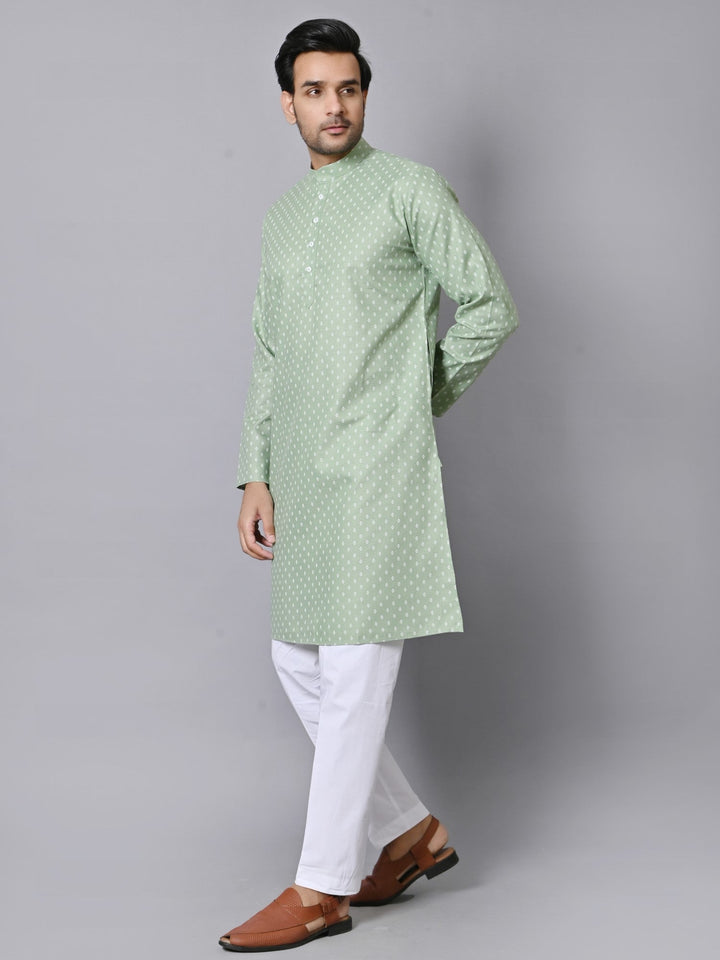 Ethnic Motifs Green Kurta Set