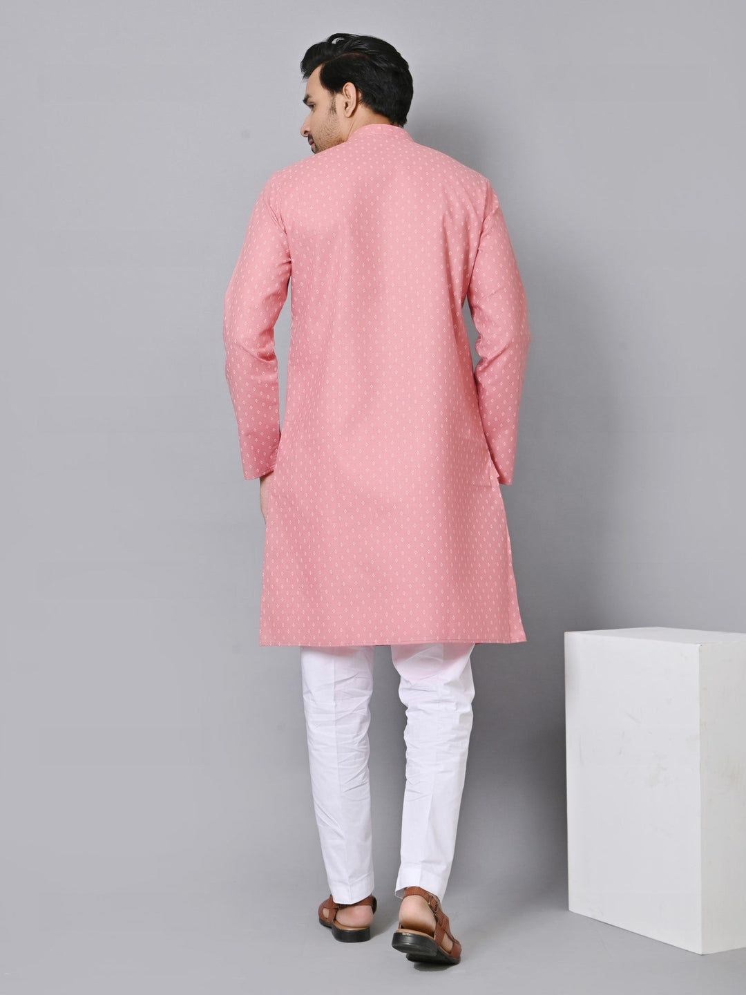 Ethnic Motifs Pink Kurta Set