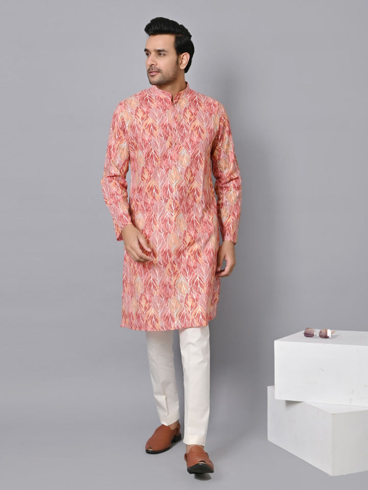 Ombre Red Kurta Set