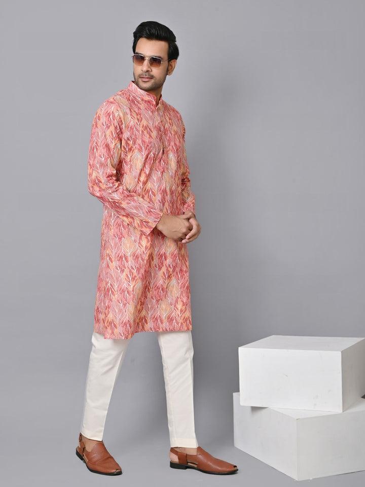 Ombre Red Kurta Set