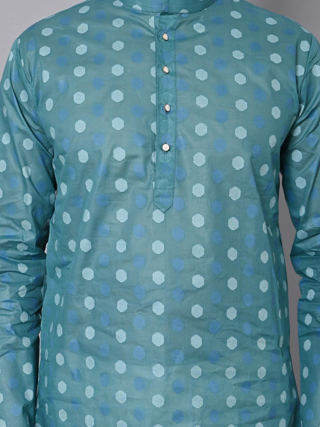 Geometric Green Kurta Set