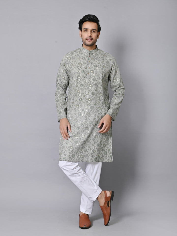 Floral Green Kurta Set