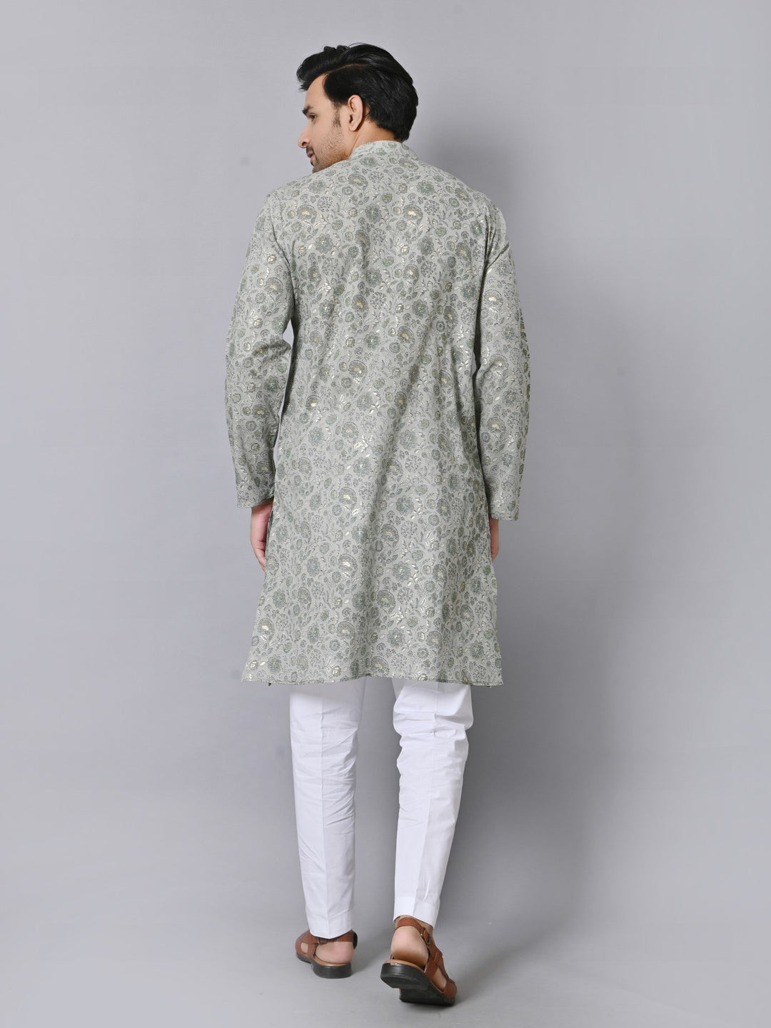 Floral Green Kurta Set