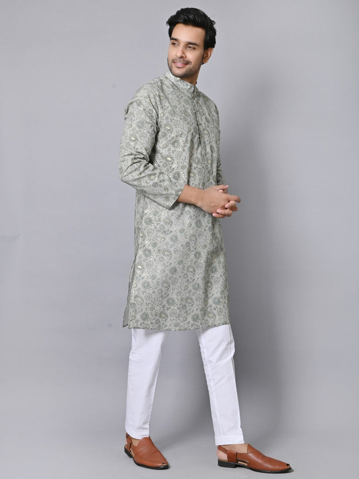 Floral Green Kurta Set