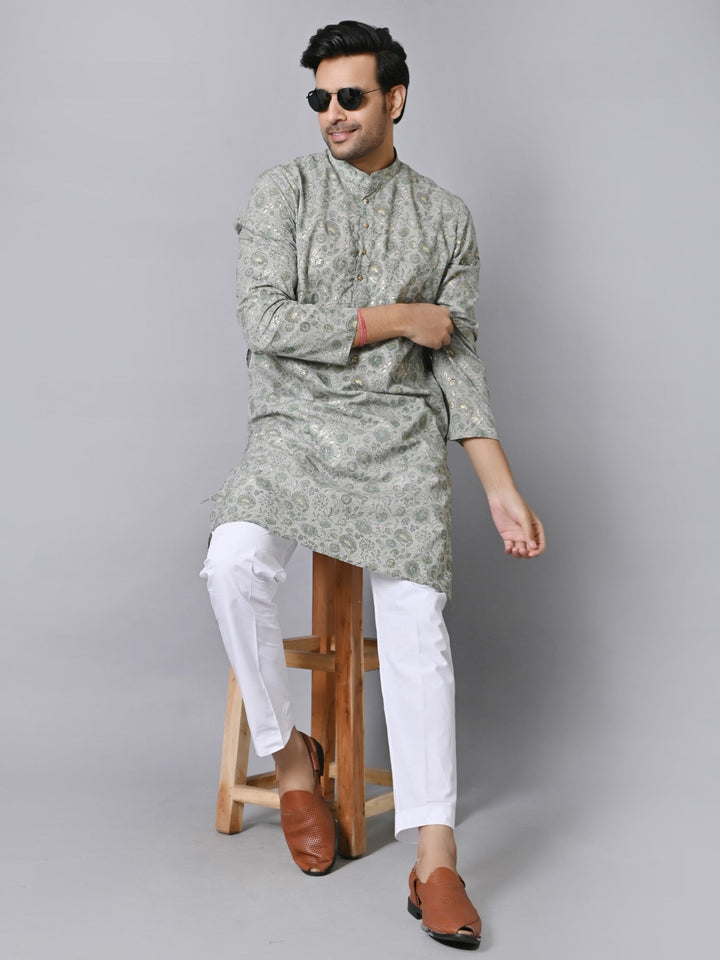 Floral Green Kurta Set