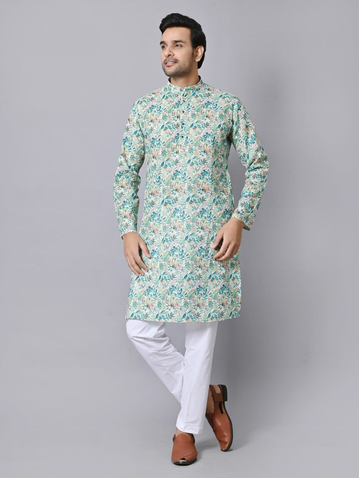 Leafs Green Kurta Set