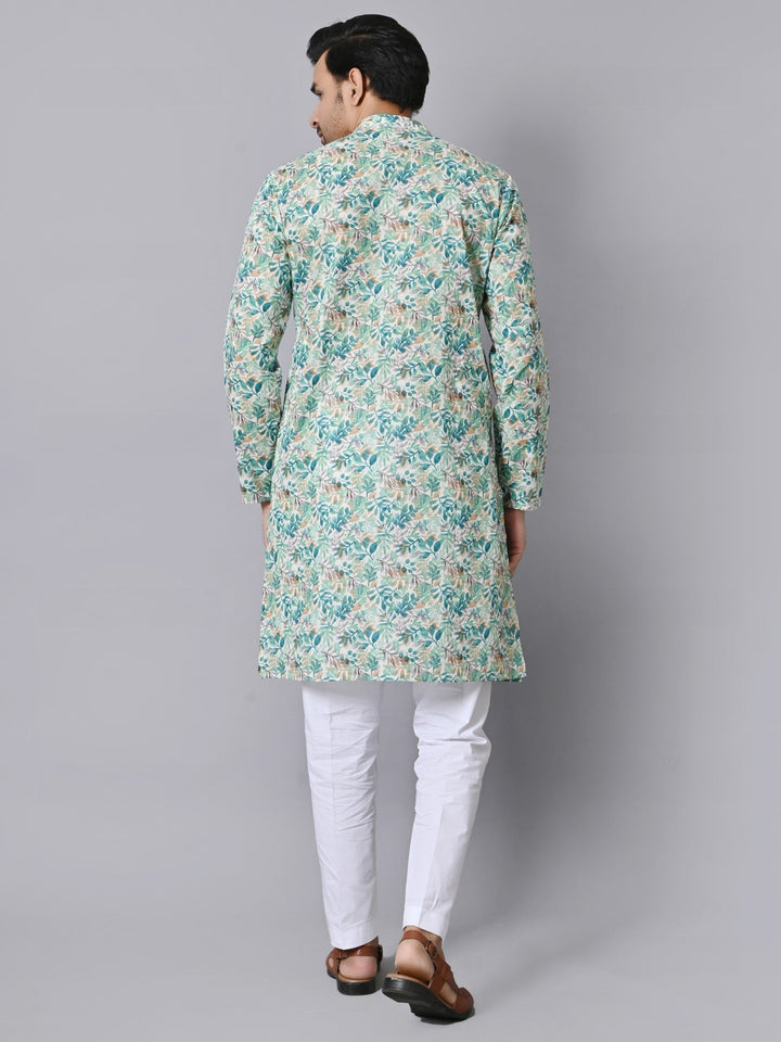 Leafs Green Kurta Set