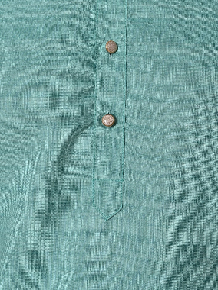 Solid Sea Green Kurta Set