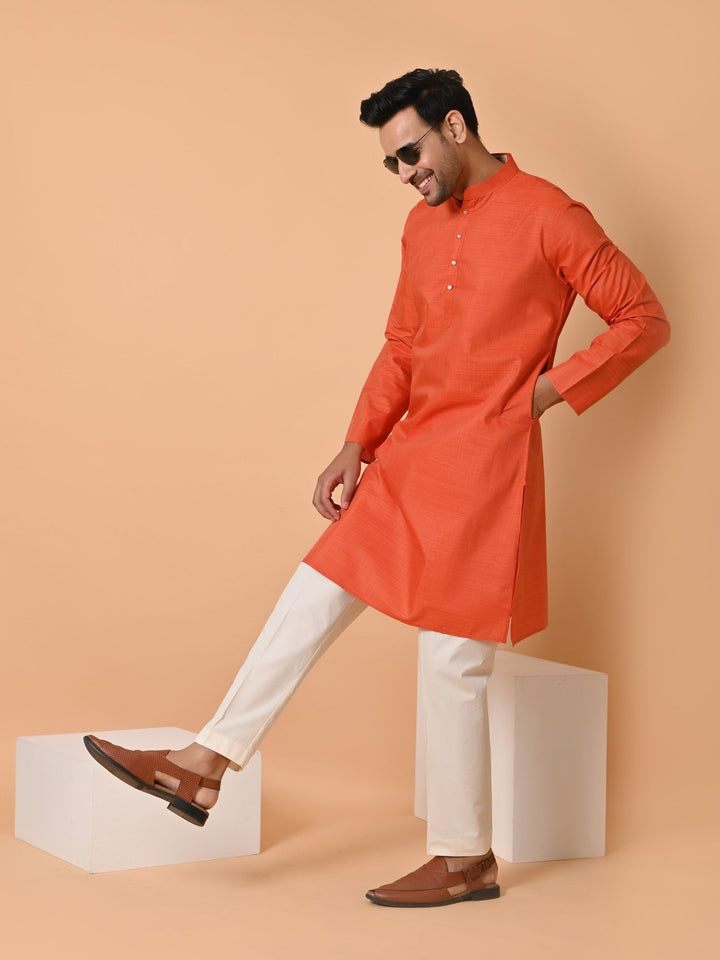 Solid Red Kurta Set