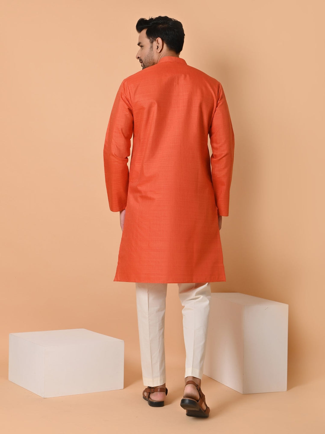 Solid Red Kurta Set