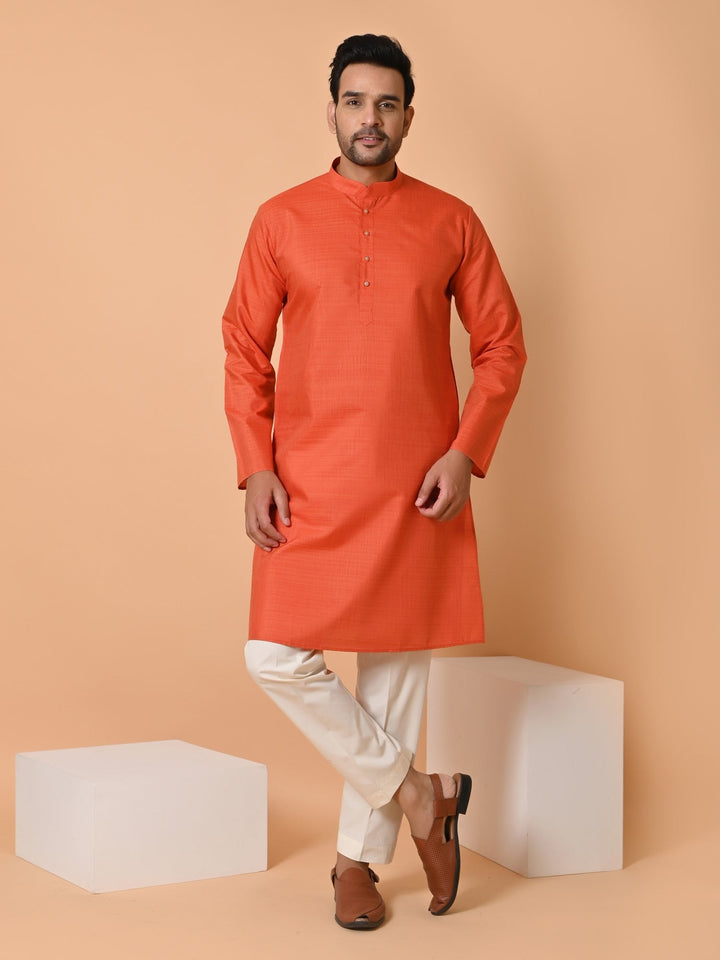 Solid Red Kurta Set