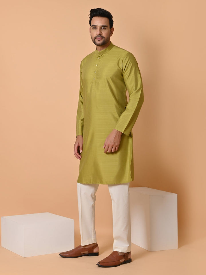 Solid Green Kurta Set