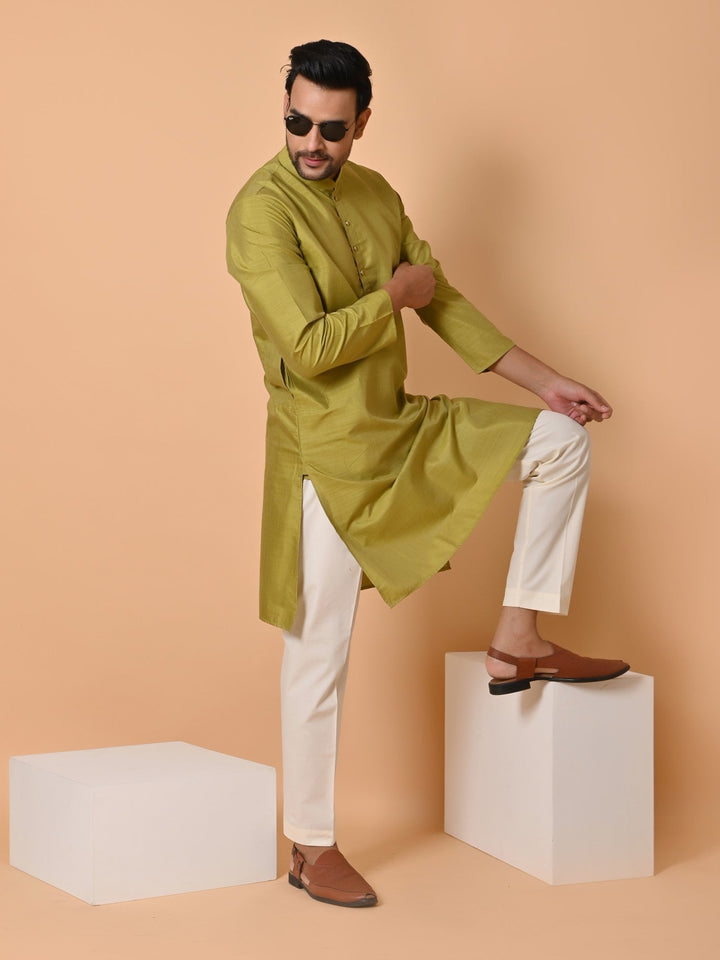 Solid Green Kurta Set