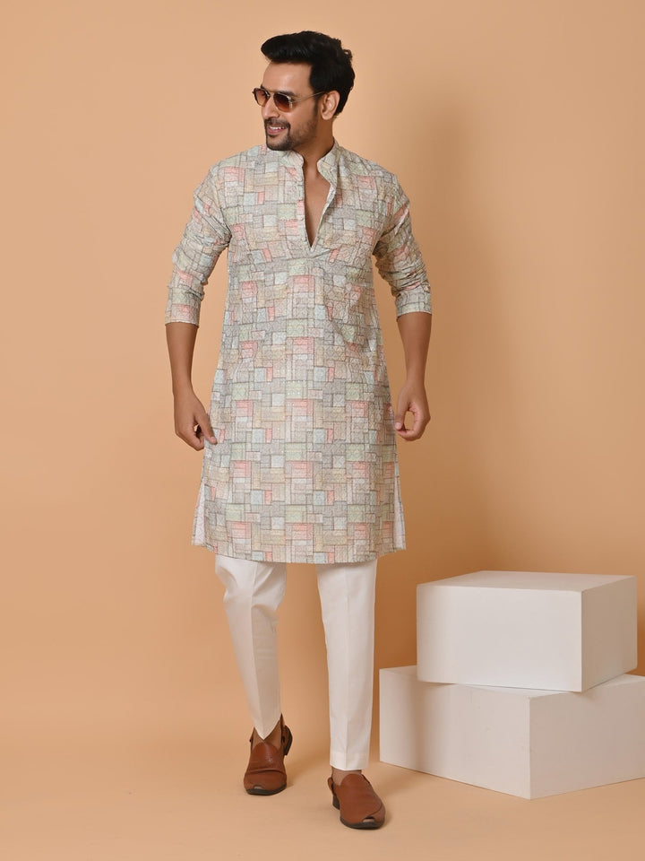 Checked Multi Kurta Set