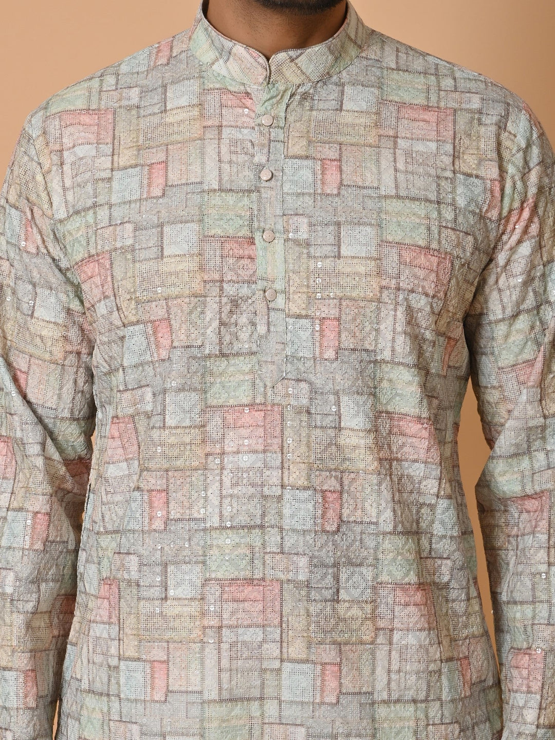 Checked Multi Kurta Set