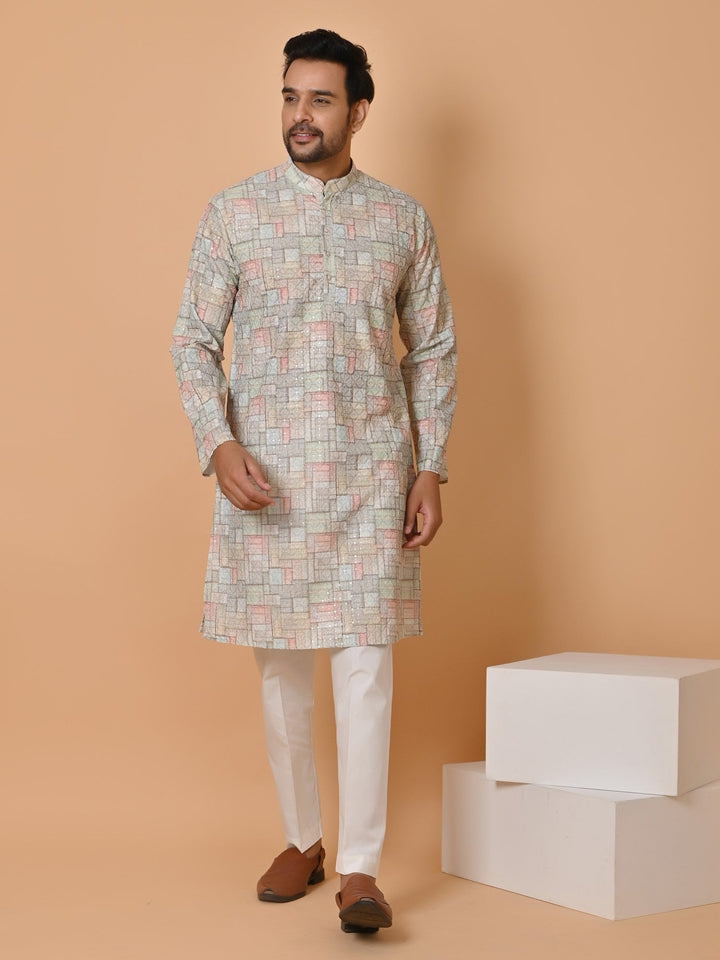 Checked Multi Kurta Set