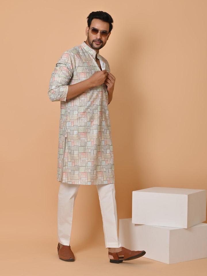 Checked Multi Kurta Set