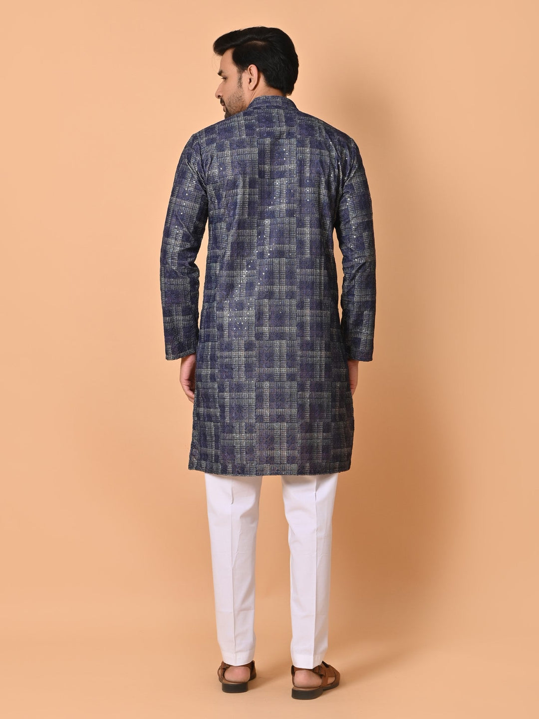 Sequence Navy Blue Kurta Set