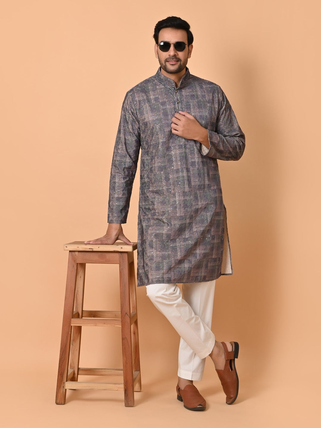 Sequence Grey Kurta Set